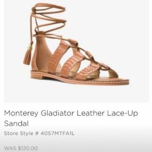 Michael Kors Monterey Gladiator Leather Sandals